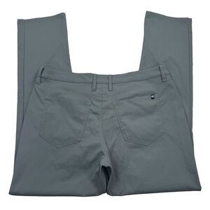 Travis Mathew Pants Mens 36 x 33 Gray Slim Golf Performance Stretch Lightweight